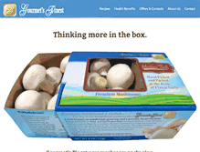 Tablet Screenshot of gourmetsfinest.com